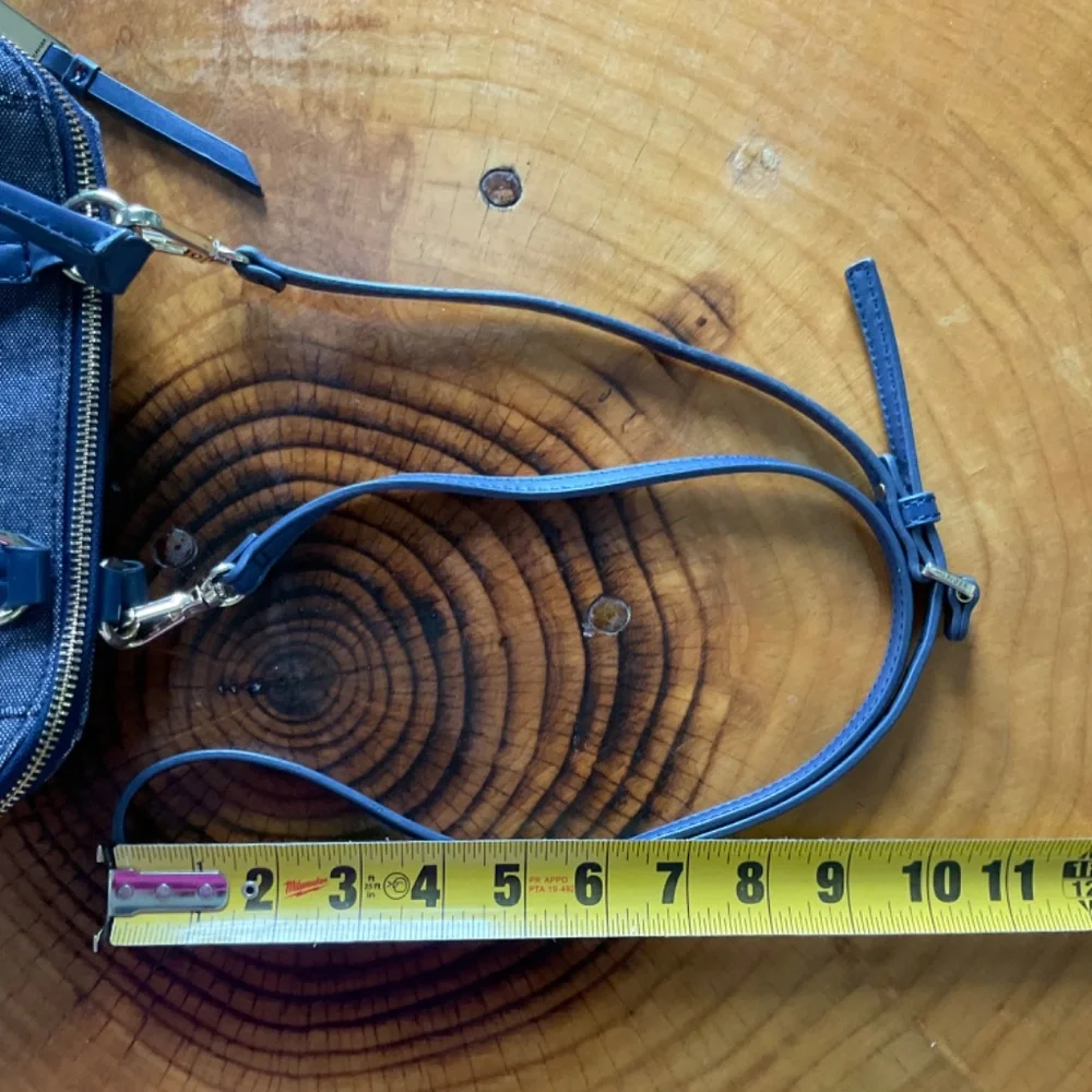 Tommy Hilfiger Fabric Handbag Navy Blue & White